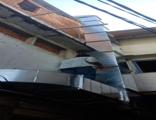 Hệ Thống Ống Gió Dẫn Khói Bếp Công Nghiệp